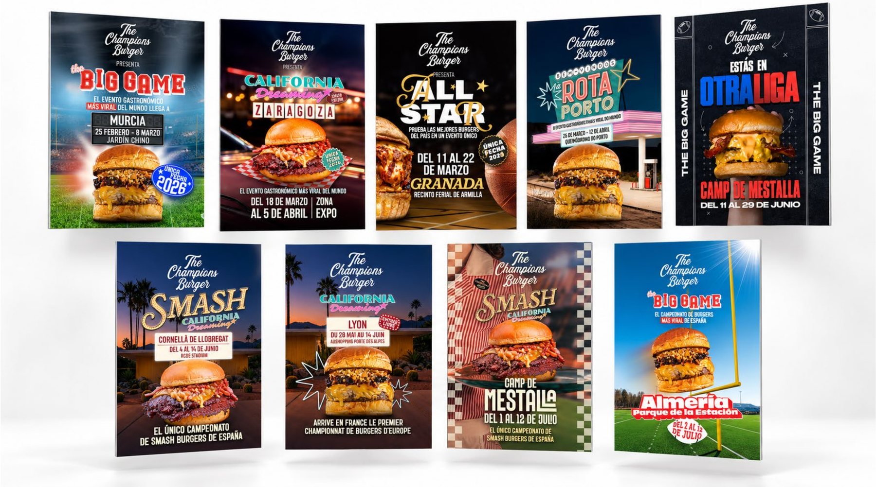the champions burger — cartelería 1